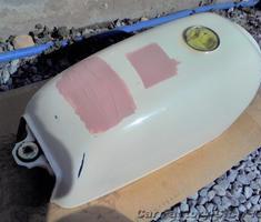 エイプ50　タンクのキズ補修/塗装